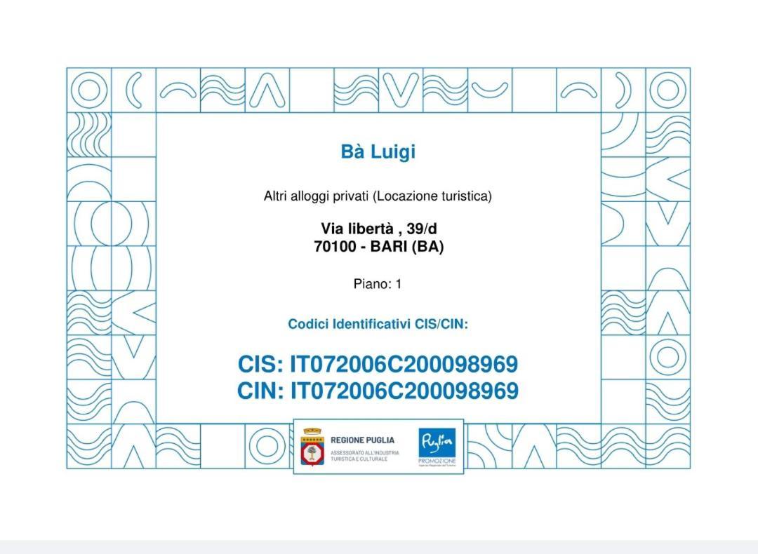 Apartamento Ba Luigi Bari Exterior foto